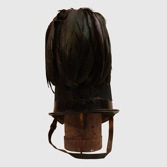BRITISH VICTORIAN LONDON RIFLE BRIGADE OFFICERS SHAKO