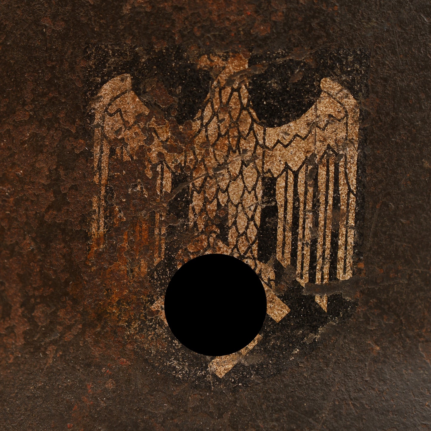 German WWII Army Single Decal Combat Helmet