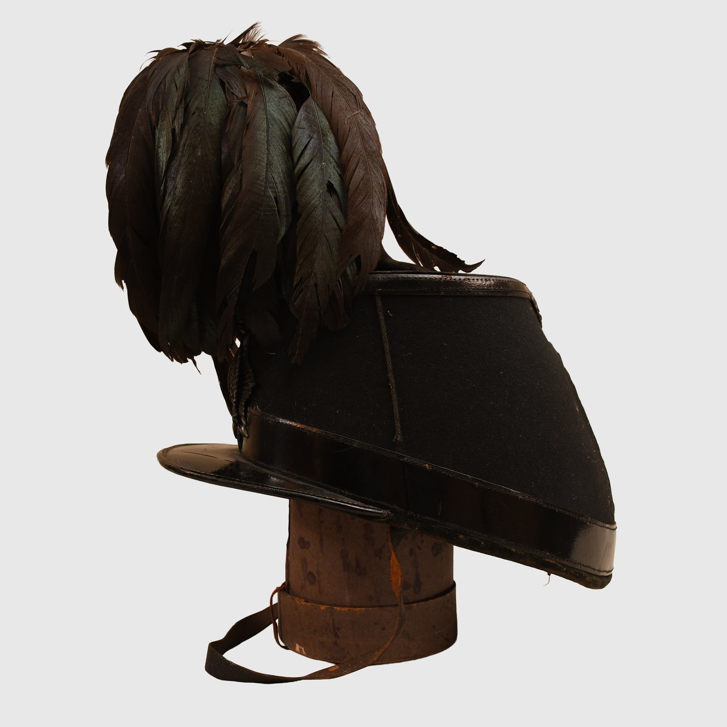 BRITISH VICTORIAN LONDON RIFLE BRIGADE OFFICERS SHAKO