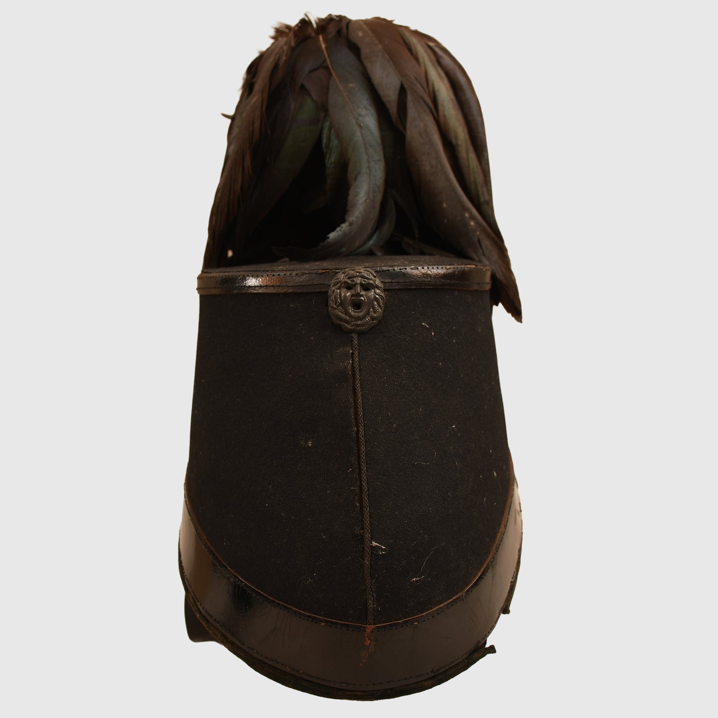 BRITISH VICTORIAN LONDON RIFLE BRIGADE OFFICERS SHAKO