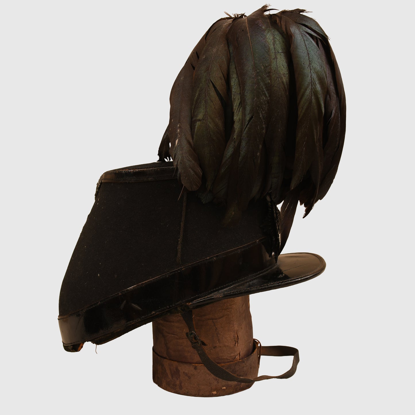 BRITISH VICTORIAN LONDON RIFLE BRIGADE OFFICERS SHAKO