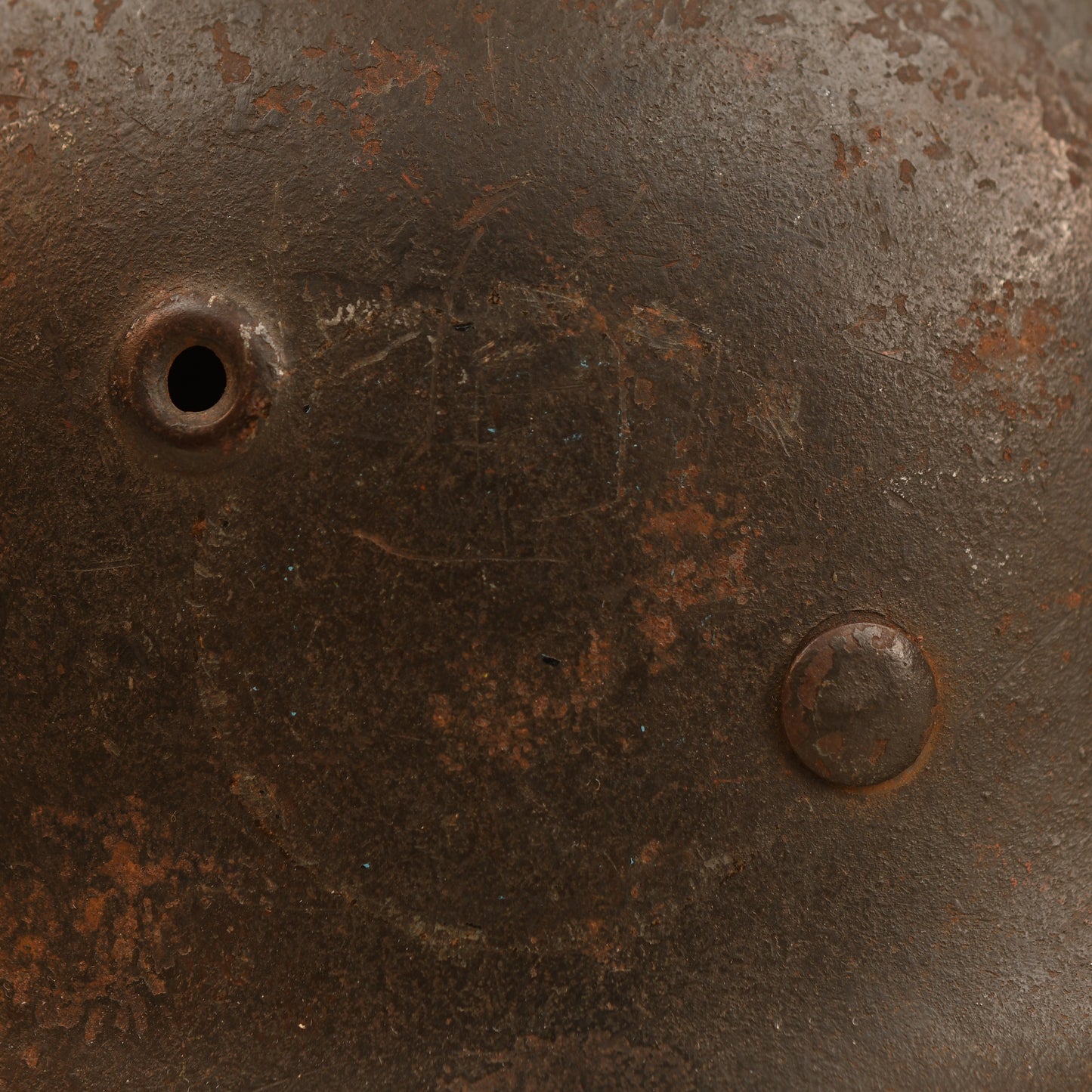 German WWII Army Single Decal Combat Helmet