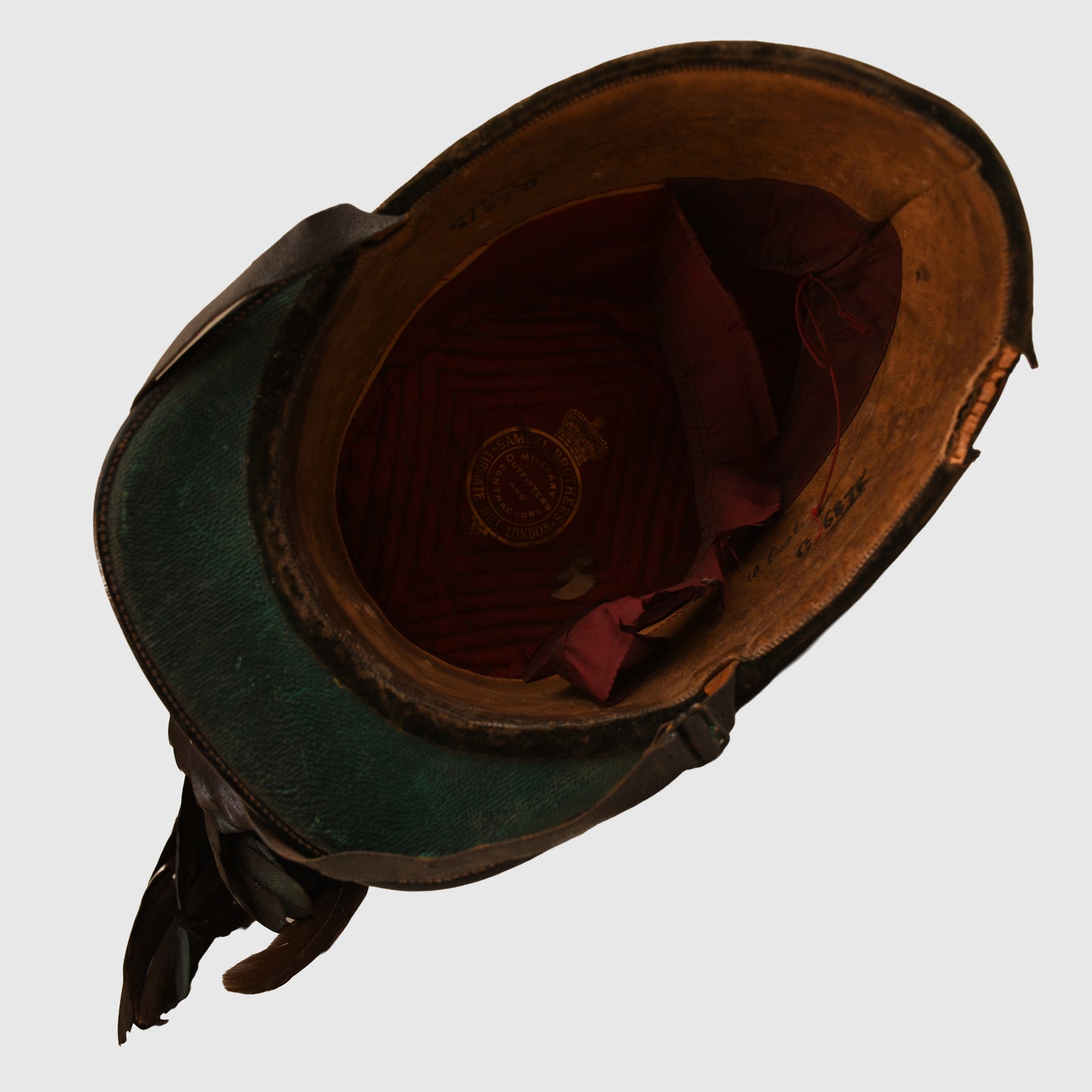 BRITISH VICTORIAN LONDON RIFLE BRIGADE OFFICERS SHAKO
