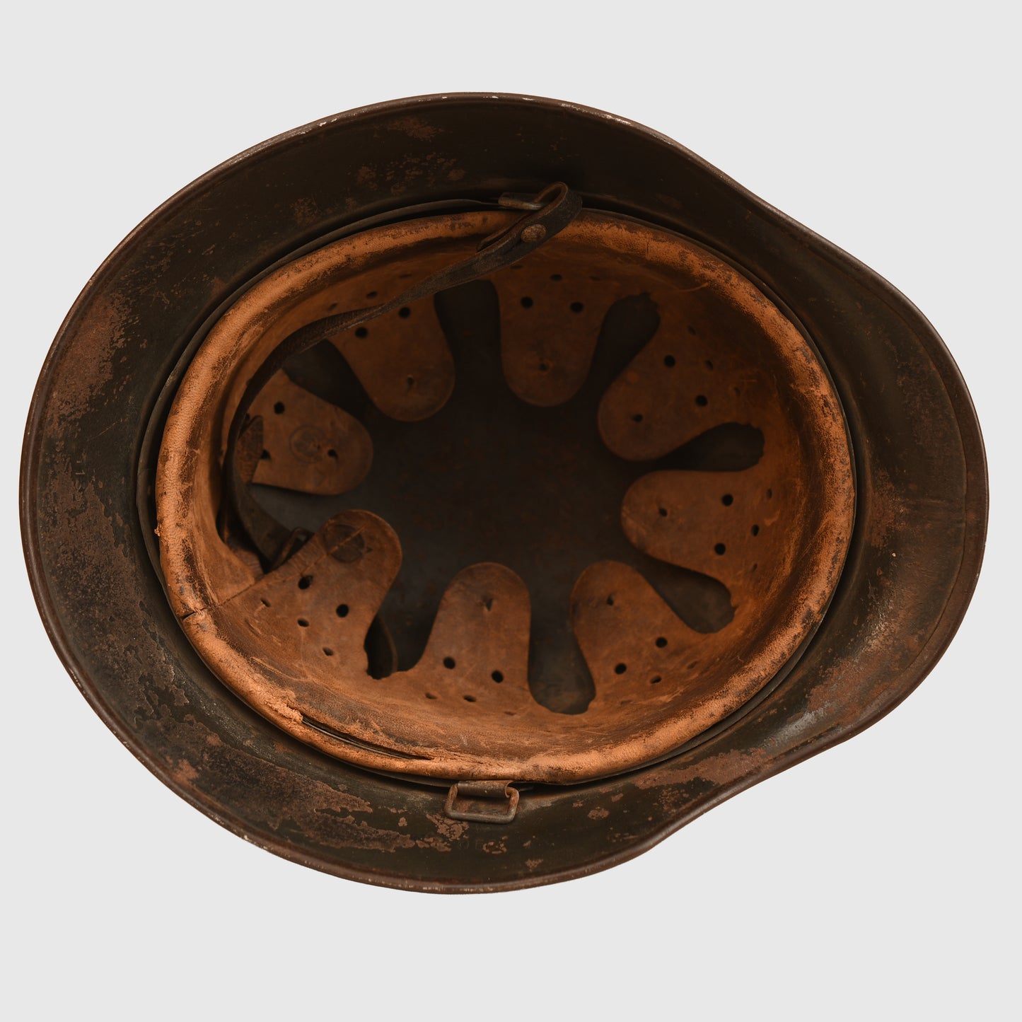 German WWII Army Single Decal Combat Helmet