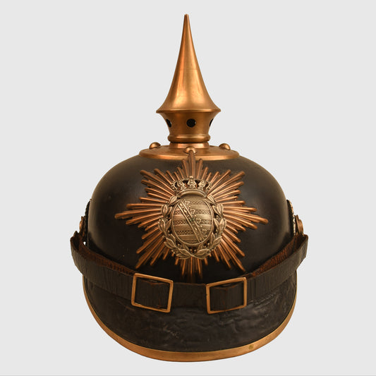 German WWI Saxon Infantry NCOs Pickelhaube