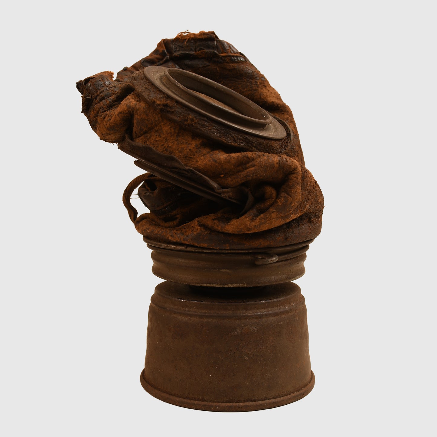 GERMAN WWI LEATHER FACED GAS MARK
