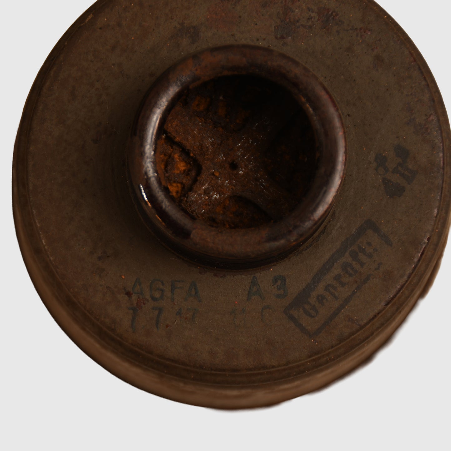 GERMAN WWI LEATHER FACED GAS MARK