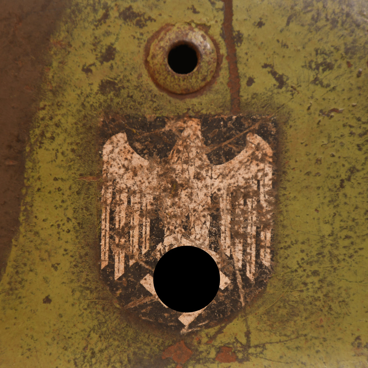 GERMAN WWII ARMY M35 CAMOUFLAGE HELMET