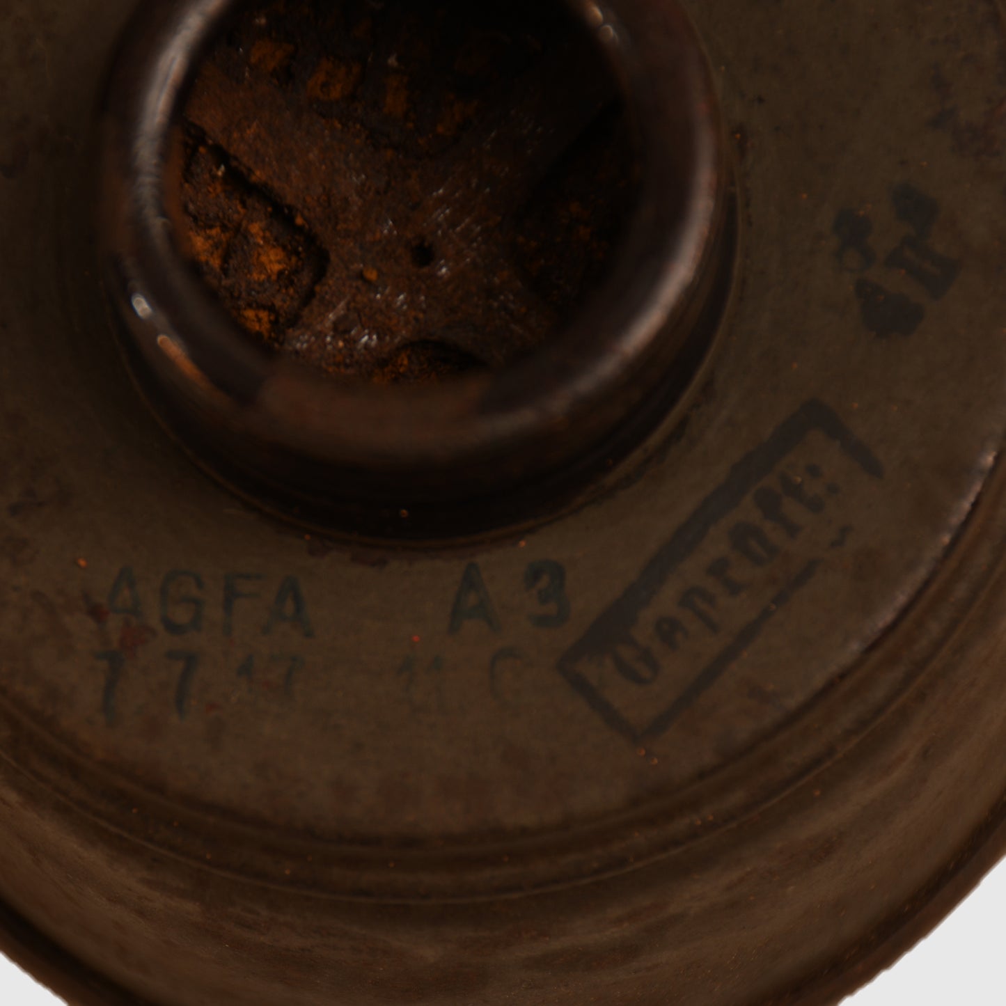 GERMAN WWI LEATHER FACED GAS MARK