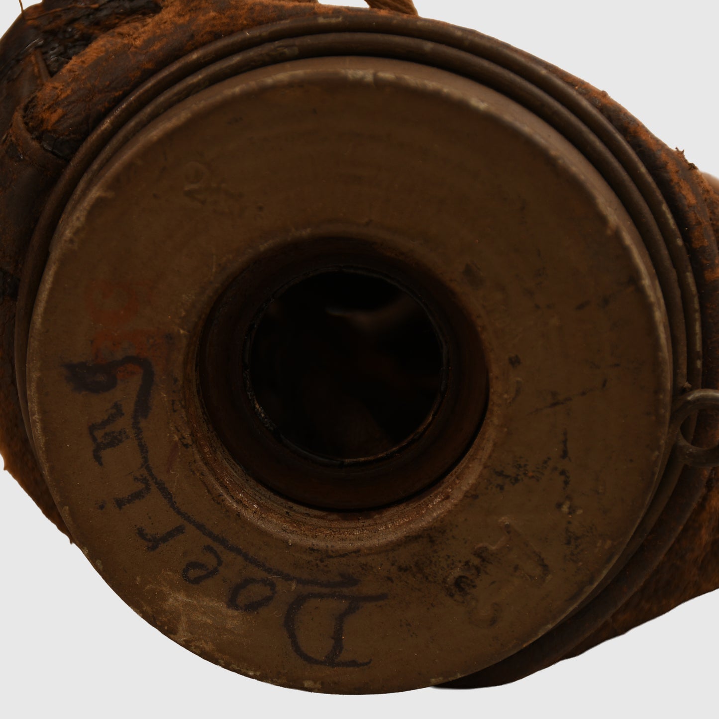 GERMAN WWI LEATHER FACED GAS MARK