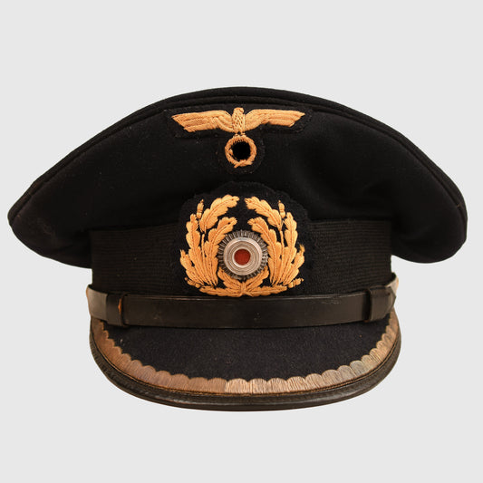 German WWII Kriegsmarine Junior Officer’s Visor Cap