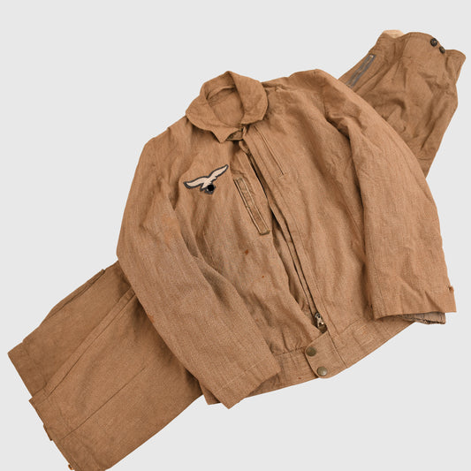 GERMAN WWII LUFTWAFFE TWO-PIECE SUMMER SUIT