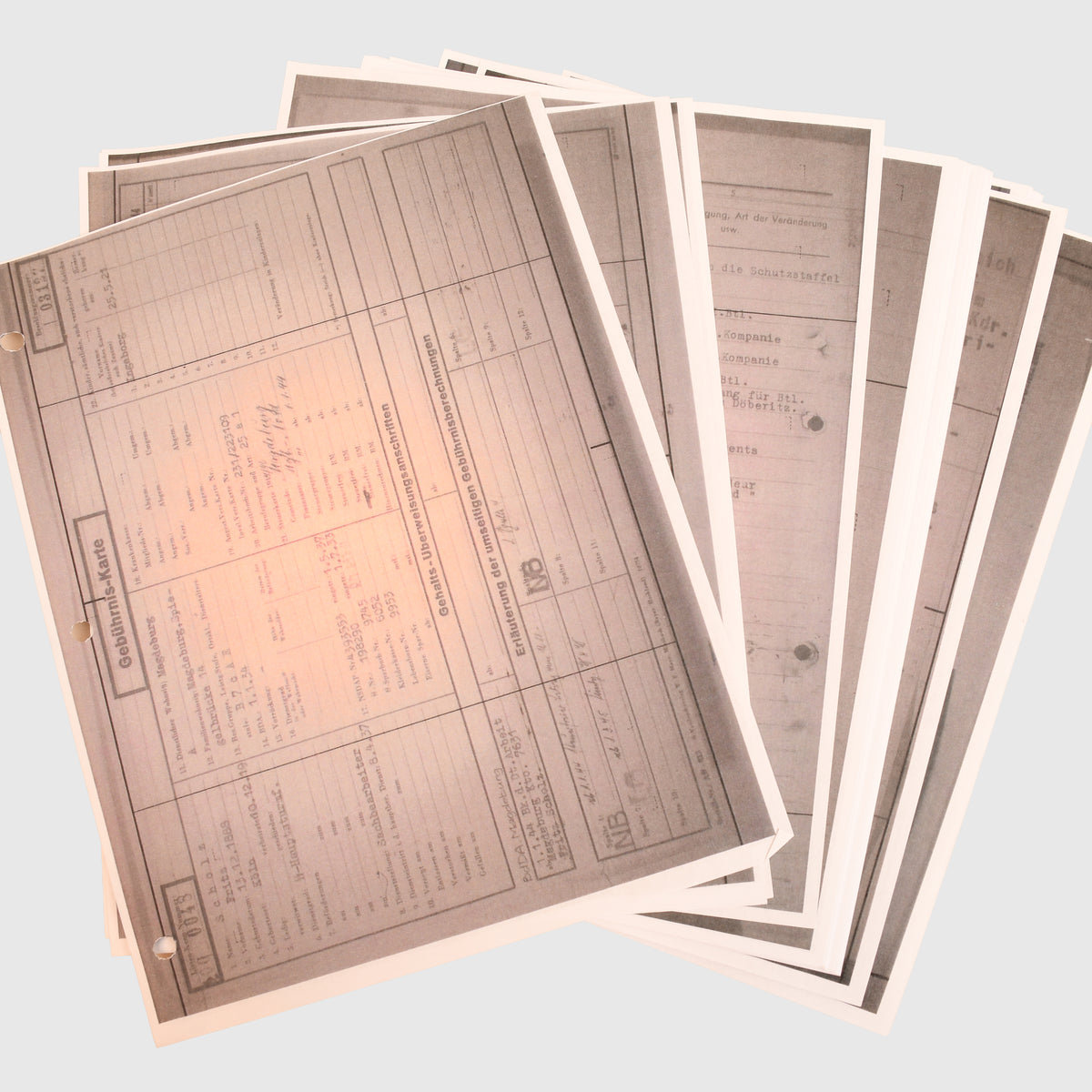RECOMMENDATION LETTERS FOR THE OAKLEAVES FOR SS BRIGARDEFUHRER FRITZ VON SCHOLZ
