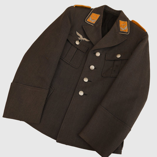 German WWII Luftwaffe Leutnant Four-Pocket Service Tunic
