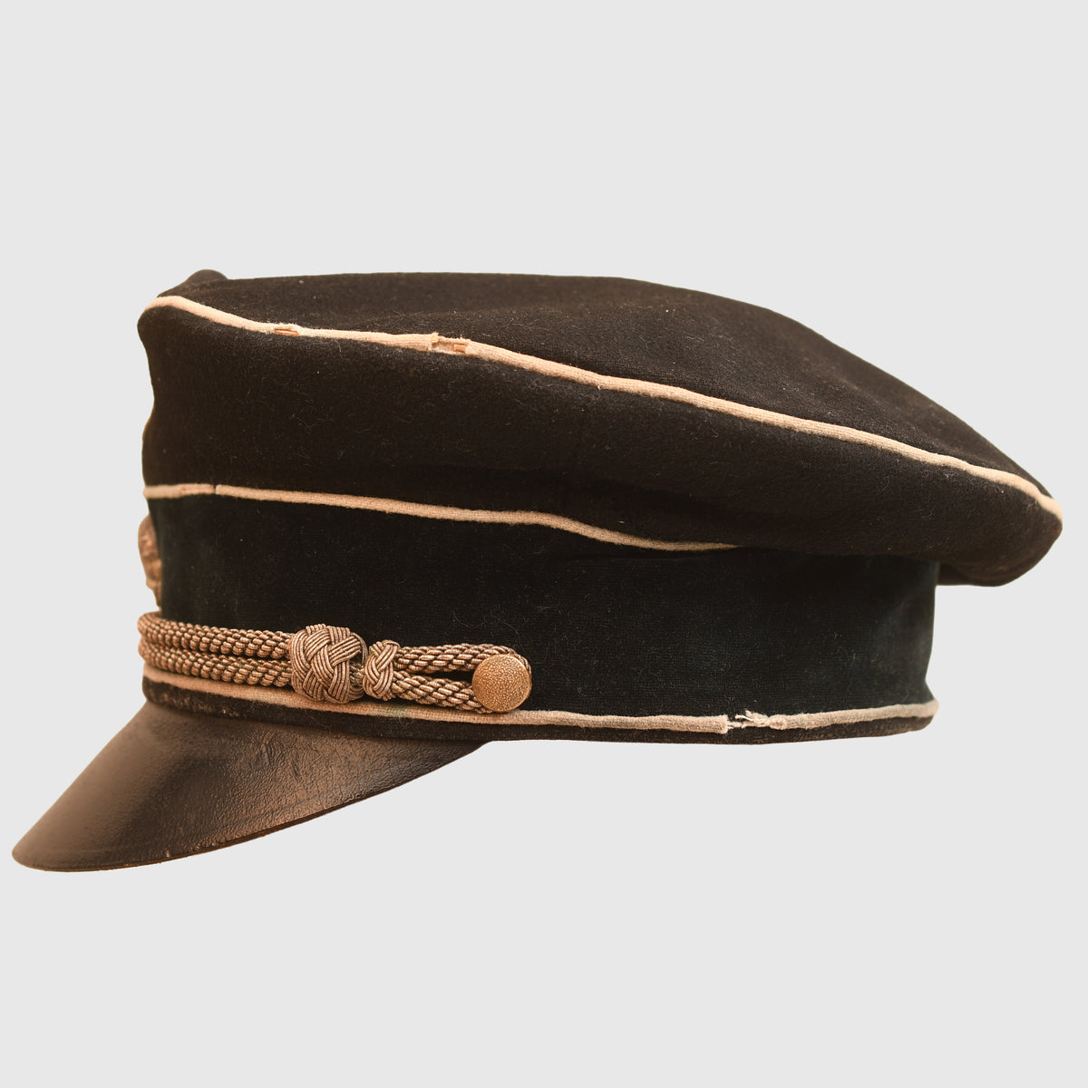 GERMAN WWII EARLY ALLGEMEINE SS OFFICERS CRUSHER CAP