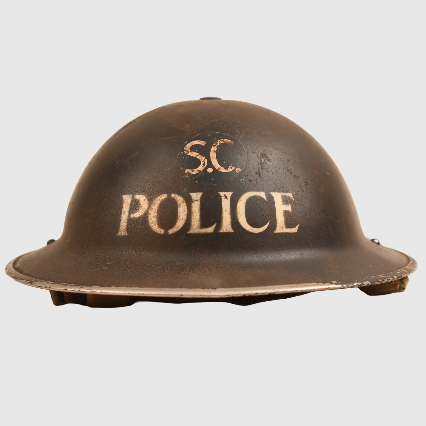 BRITISH WWII SPECIAL CONSTABLE POLICE BRODIE HELMET