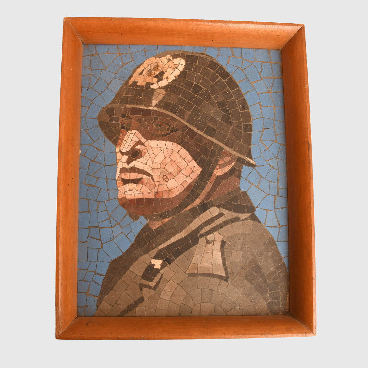 ITALIAN WWII MUSSOLINI WALL PLAQUE