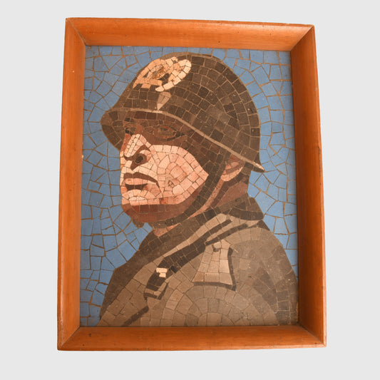 ITALIAN WWII MUSSOLINI WALL PLAQUE