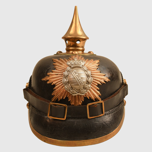 German WWI Saxon Enlisted Ranks Pickelhaube