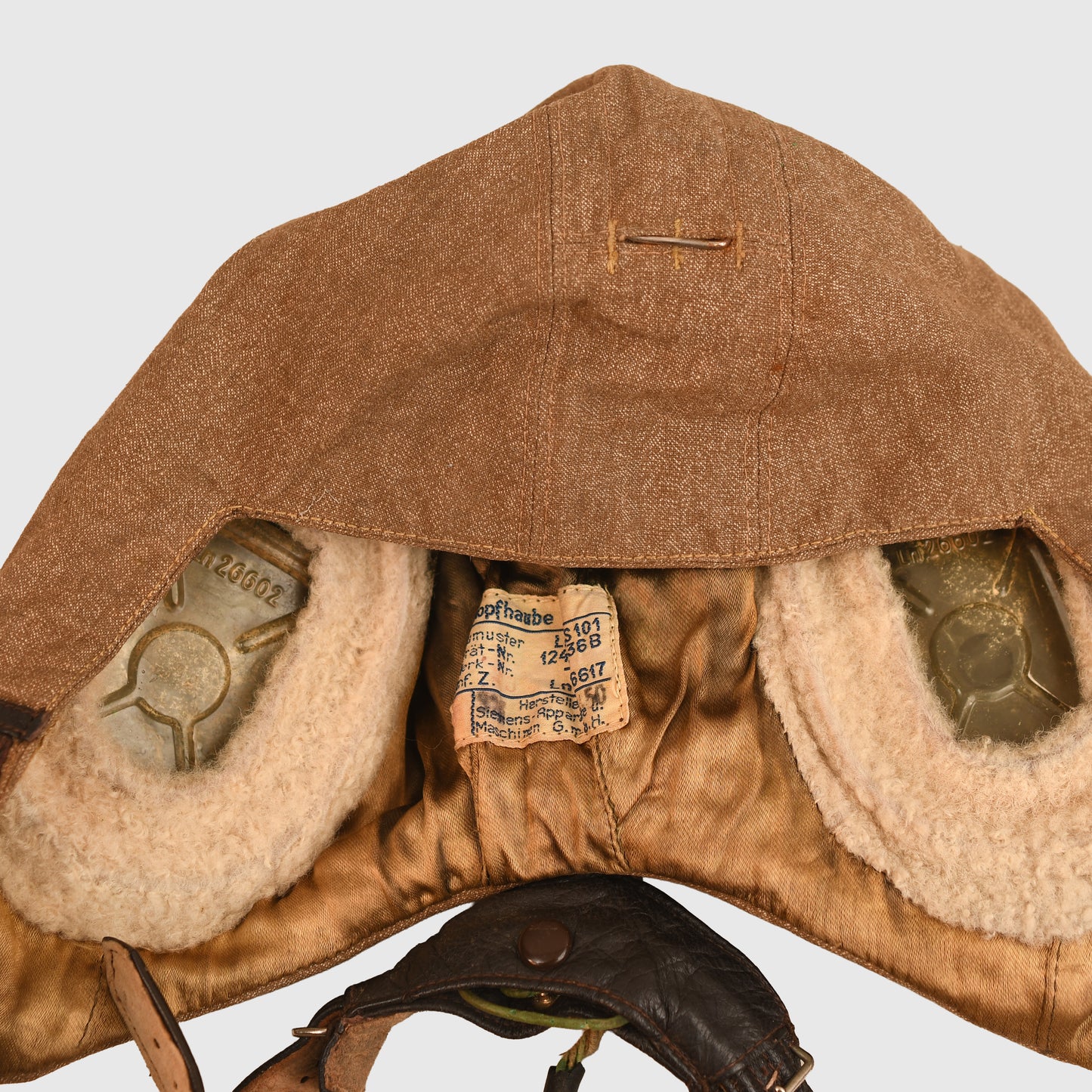 German WWII Luftwaffe Summer Weight Flying Helmet