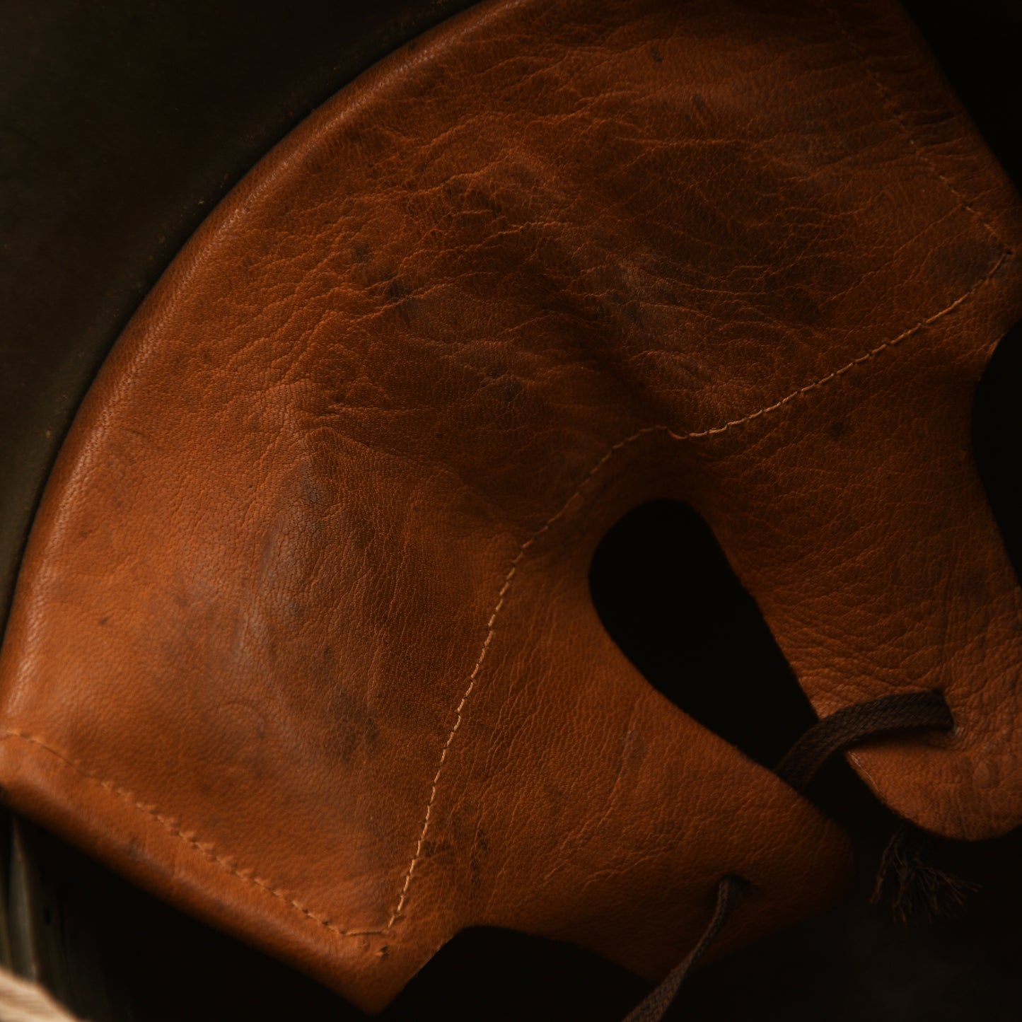 German WWI M17 Helmet with Remains of Post Home Label