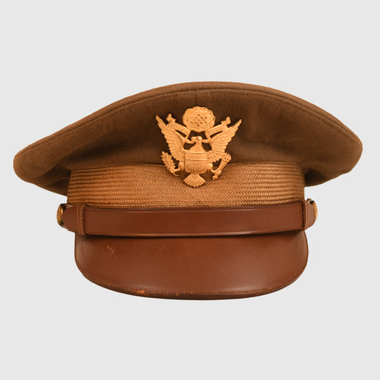 US WWII British Made U.S. Army Air Force Officers Visor Cap