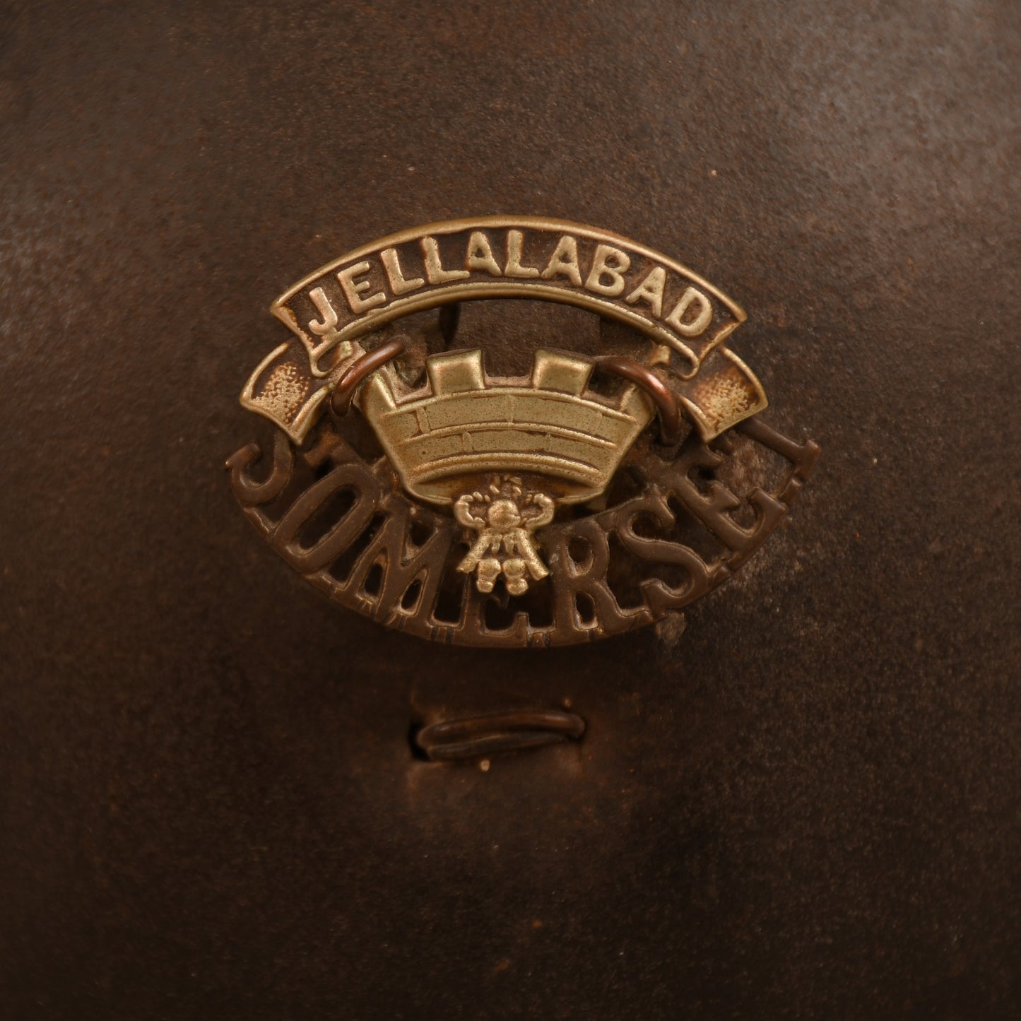 BRITISH WWI SOMERSET LIGHT INFANTRY SOUVENIR HELMET