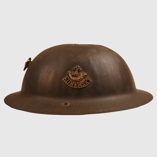 BRITISH WWI SOMERSET LIGHT INFANTRY SOUVENIR HELMET