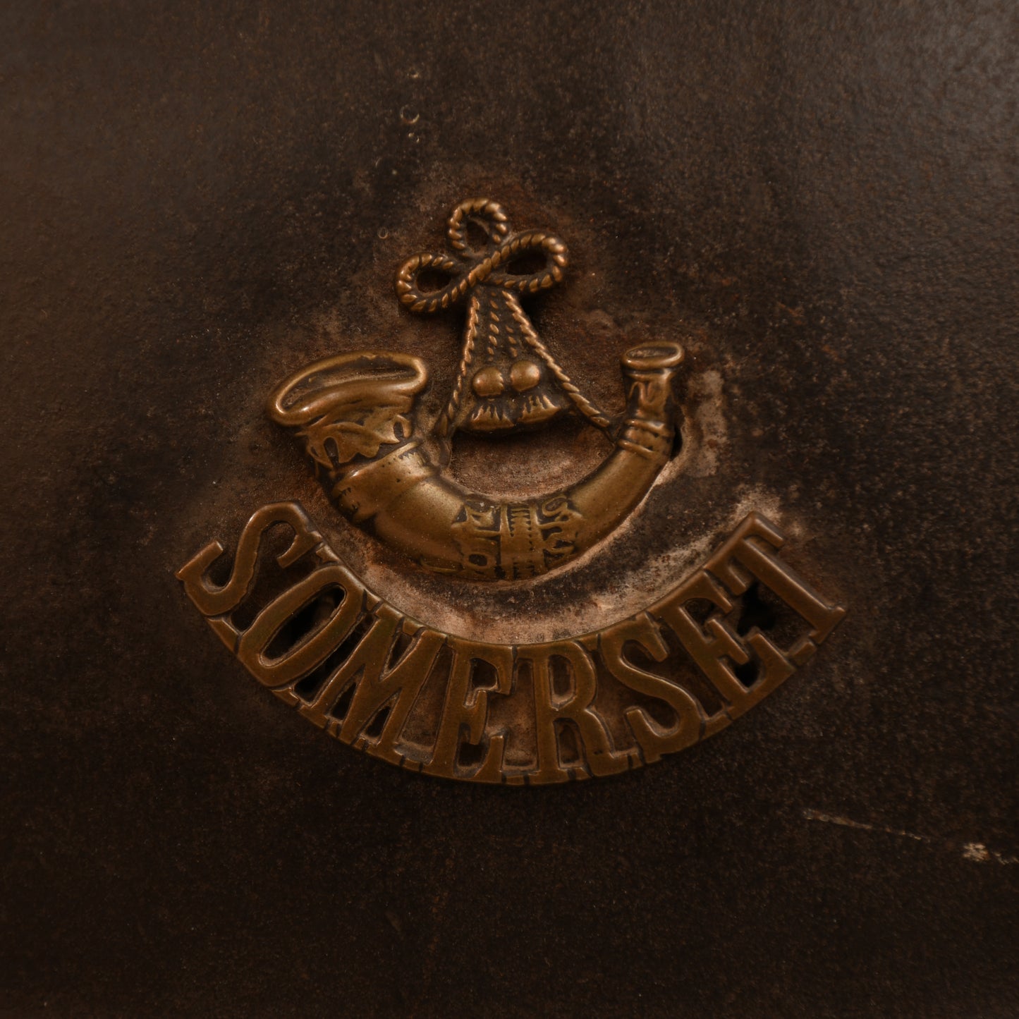 BRITISH WWI SOMERSET LIGHT INFANTRY SOUVENIR HELMET