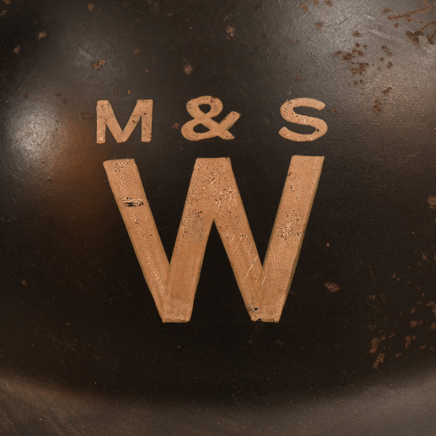 BRITISH WWII MANSFIELD & SON SHOE FACTORY WARDEN’S HELMET