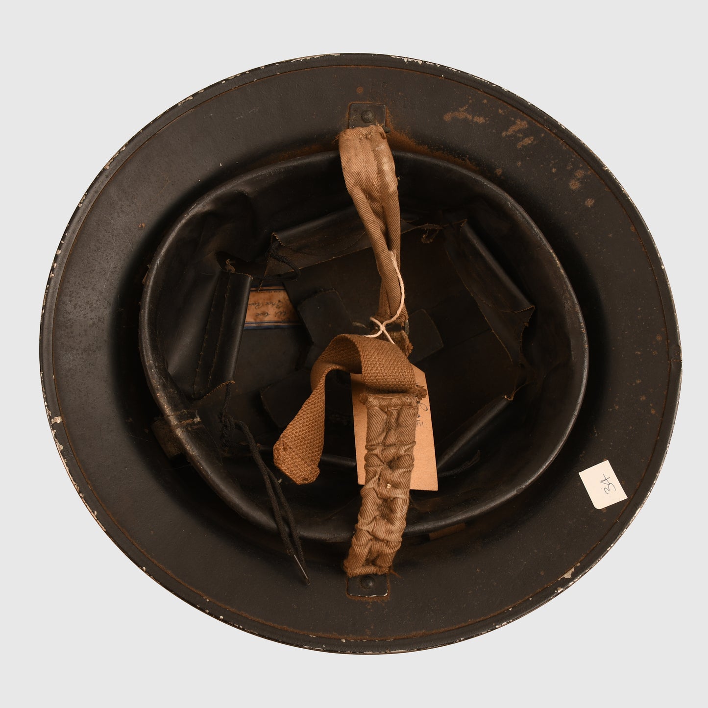 BRITISH WWII MANSFIELD & SON SHOE FACTORY WARDEN’S HELMET