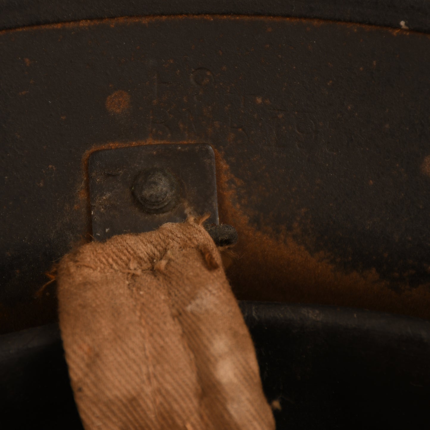 BRITISH WWII MANSFIELD & SON SHOE FACTORY WARDEN’S HELMET