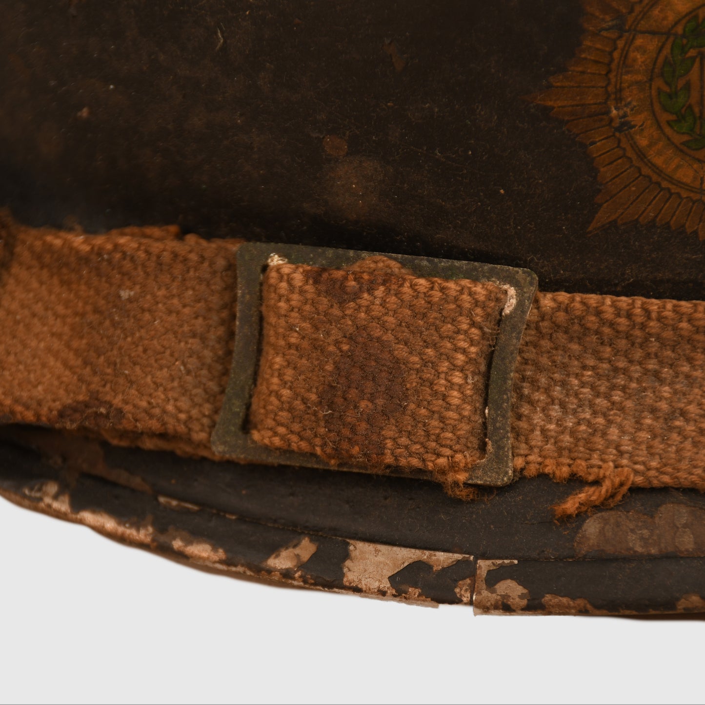 BRITISH WWII NATIONAL FIRE SERVICE BRODIE HELMET - IDENTIFIED