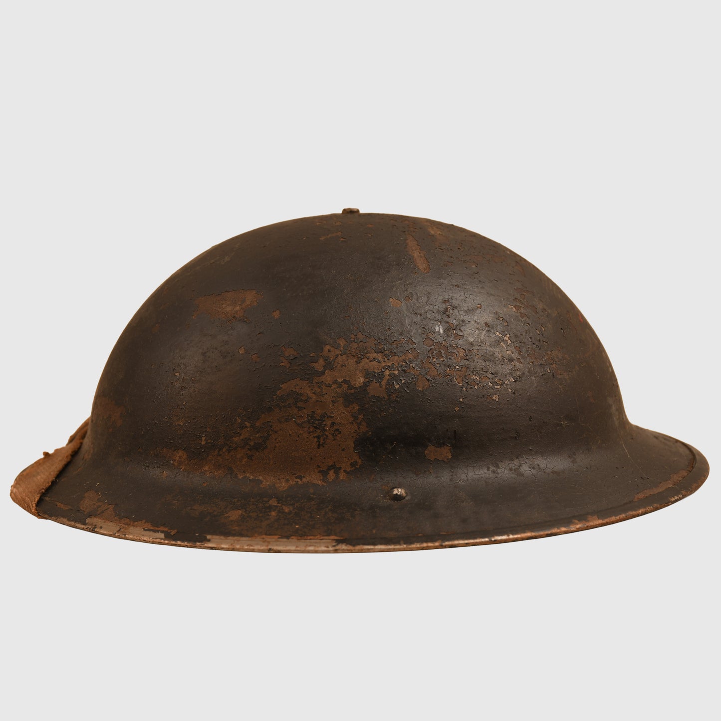 BRITISH WWII NATIONAL FIRE SERVICE BRODIE HELMET - IDENTIFIED