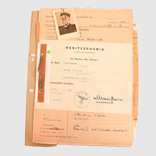 GERMAN WWII LEIBSTANDARTE ADOLF HITLER COMPLETE FILE