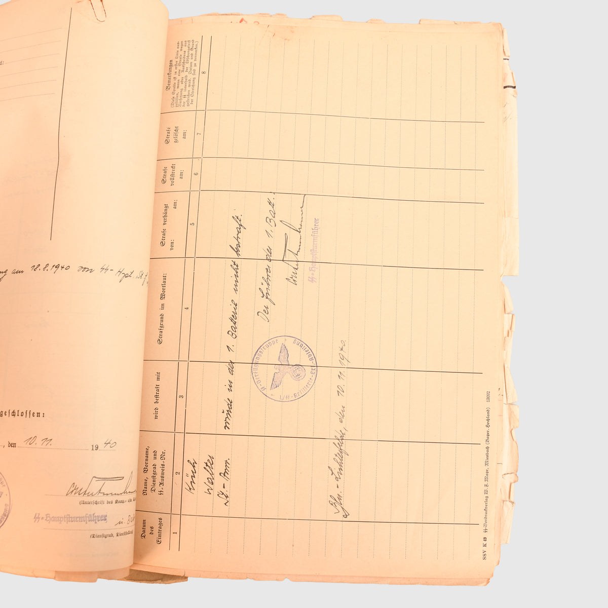 GERMAN WWII LEIBSTANDARTE ADOLF HITLER COMPLETE FILE