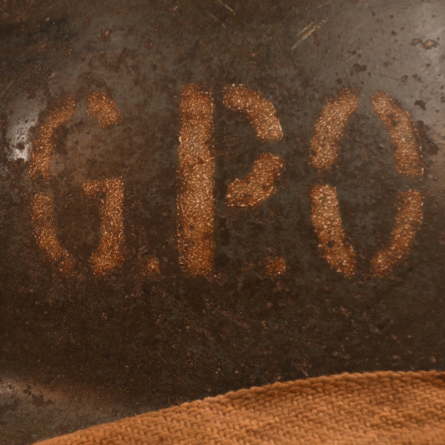 BRITISH WWII GENERAL POST OFFICE BRODIE HELMET