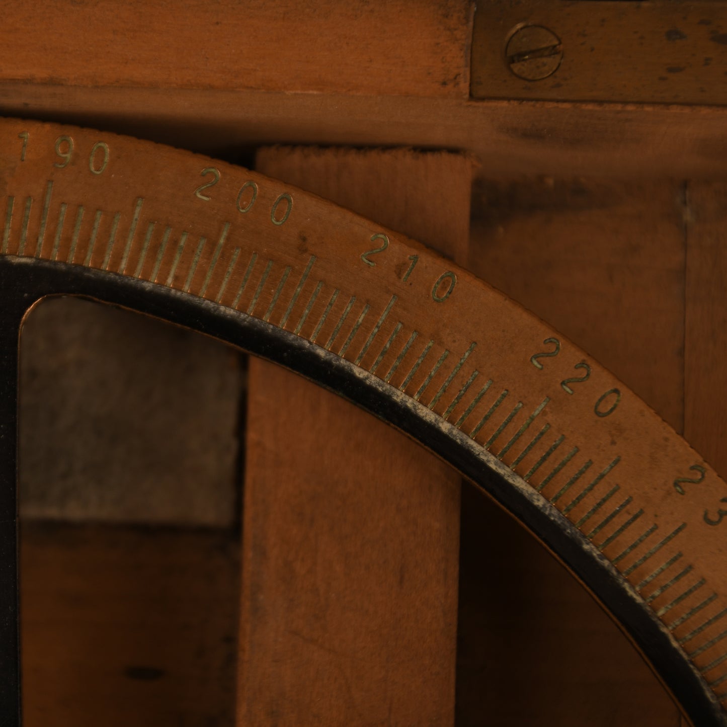 German WWI Reich Marine Torpedo Sighting Gauge, In Original Wooden Box