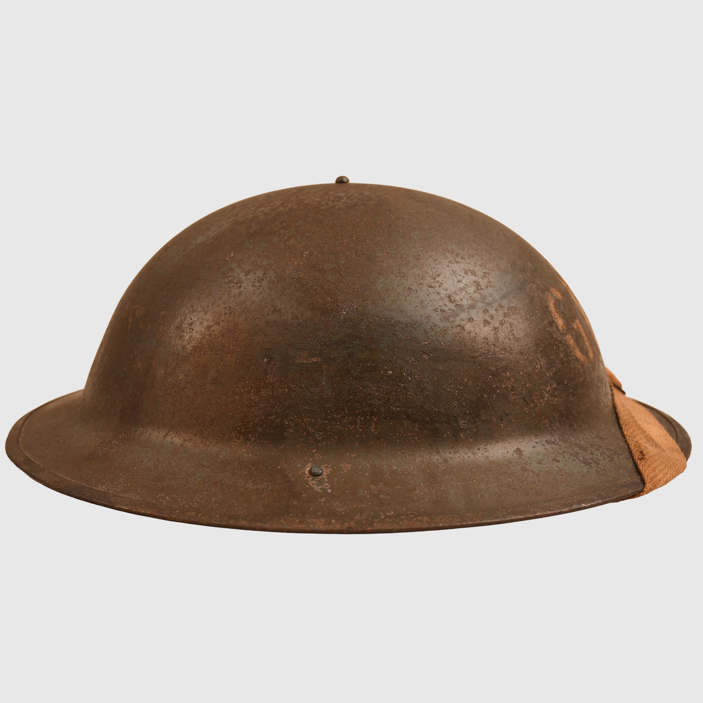 BRITISH WWII GENERAL POST OFFICE BRODIE HELMET