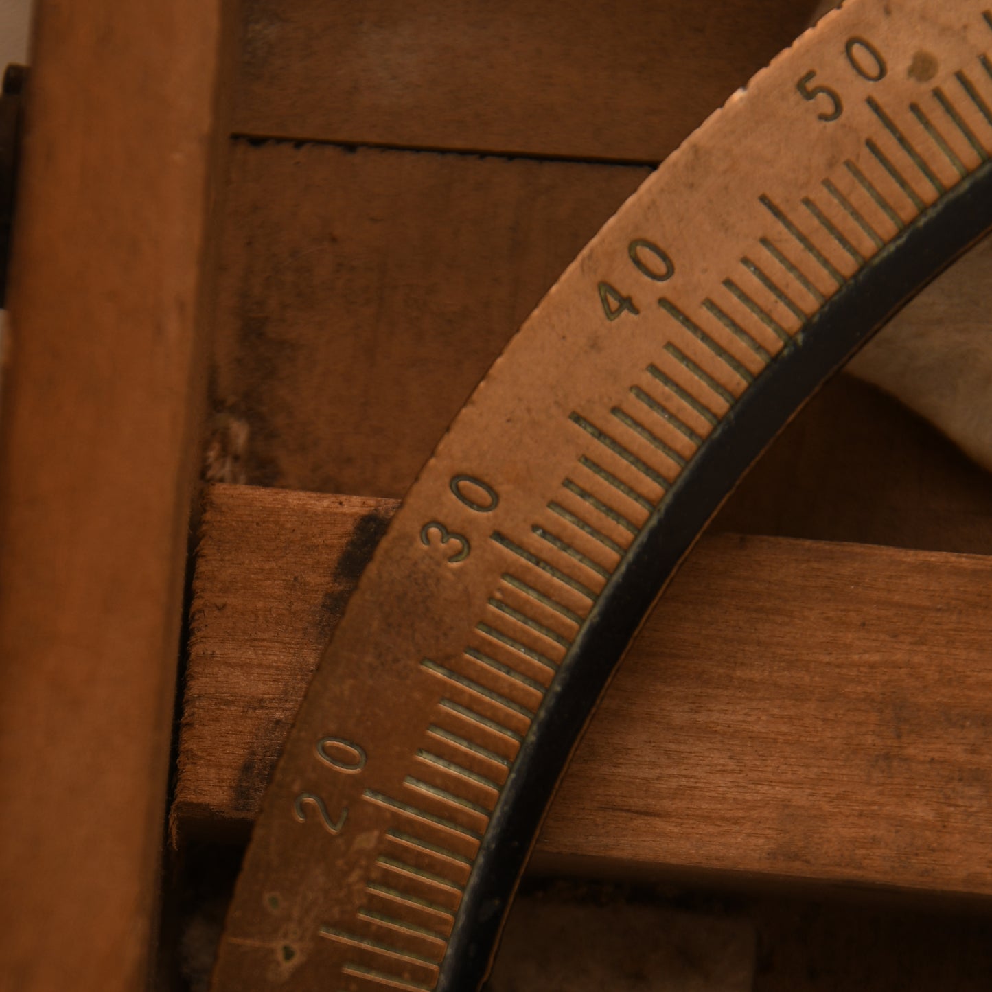 German WWI Reich Marine Torpedo Sighting Gauge, In Original Wooden Box