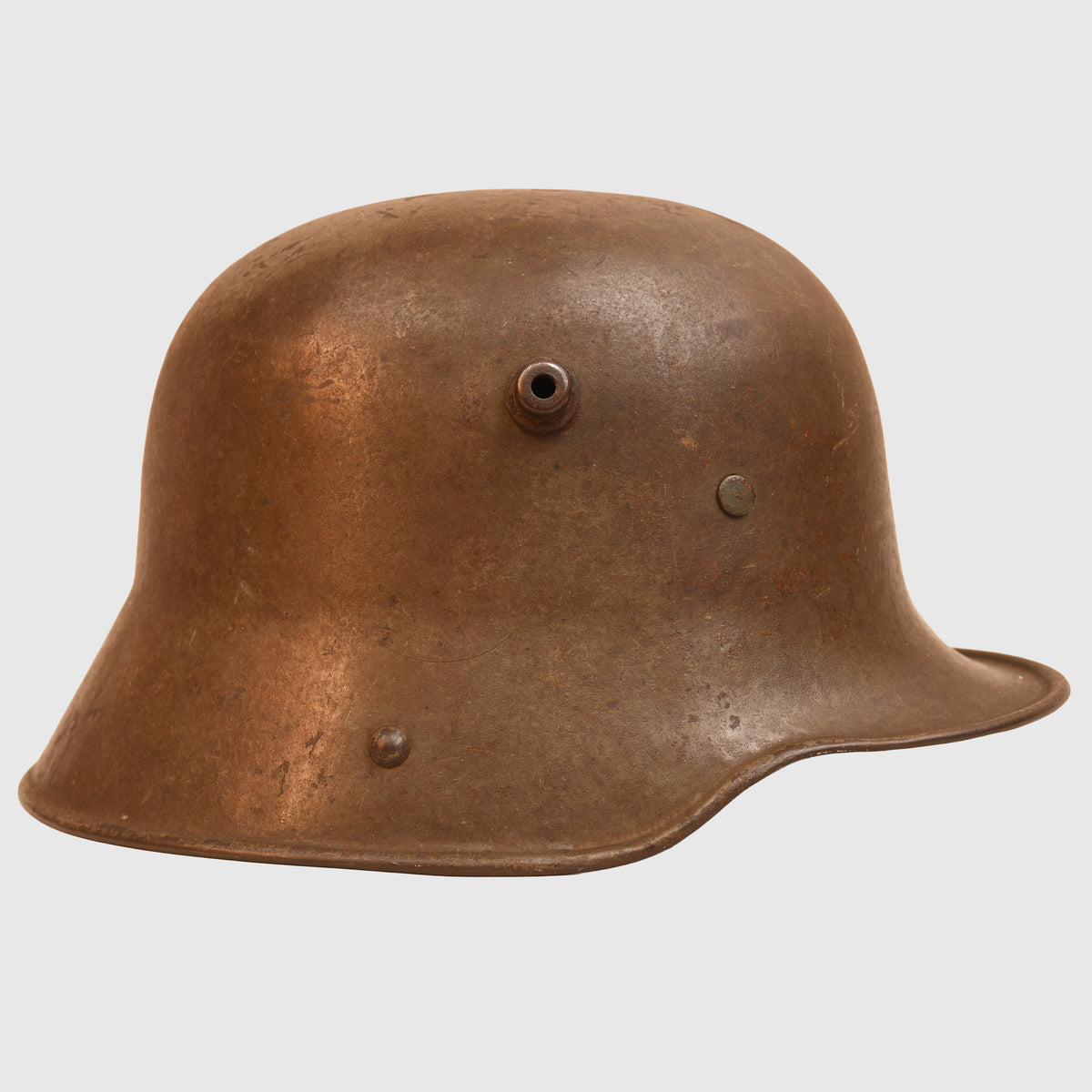 GERMAN WWI M.16 TRENCH HELMET WITH LINER AND ORIGINAL CHINSTRAP