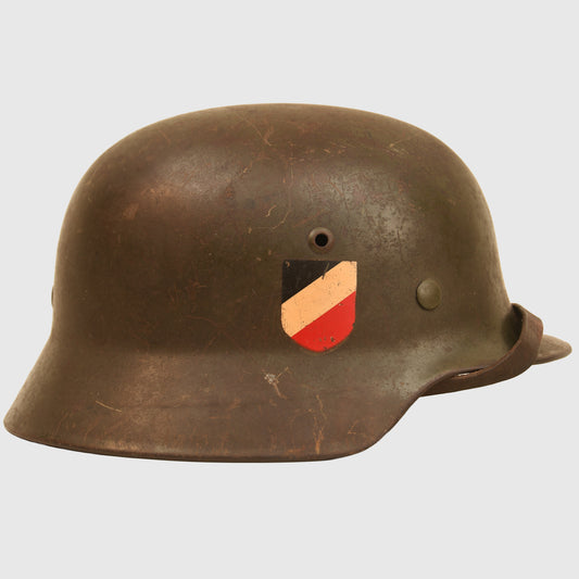 German WWII M35 Double Decal Combat Helmet