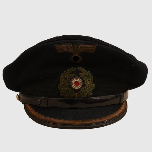GERMAN WWII KRIEGSMARINE JUNIOR OFFICERS VISOR CAP