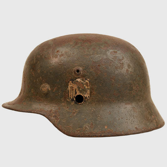 German WWII Army Double Decal Combat Helmet