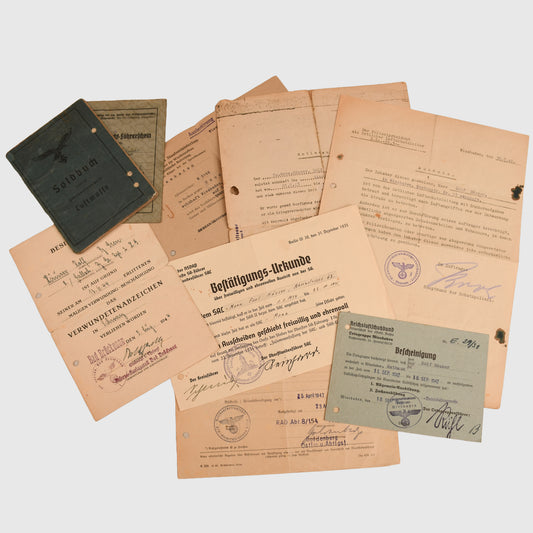 GERMAN WWII DIVISION HERMANN GOERING PAPERWORK