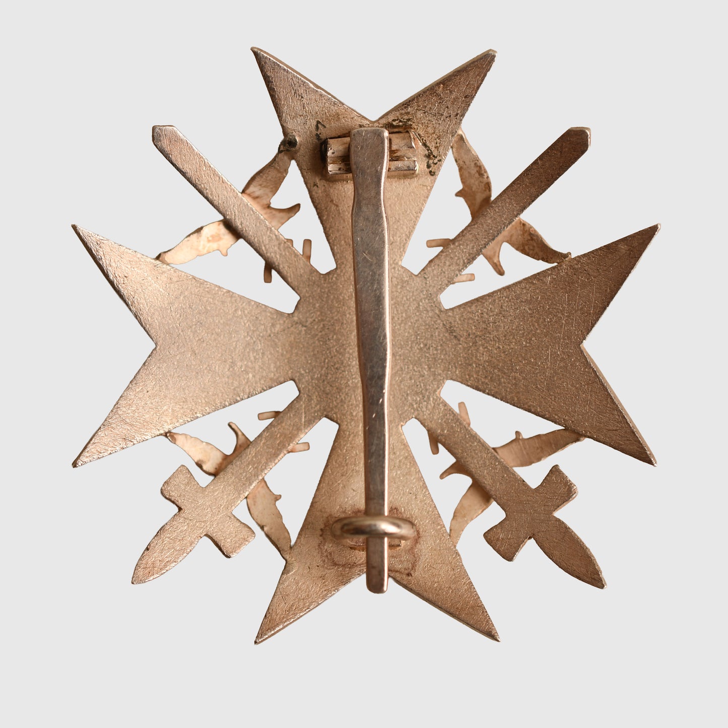 German WWII Spanish Cross in Silver with Swords