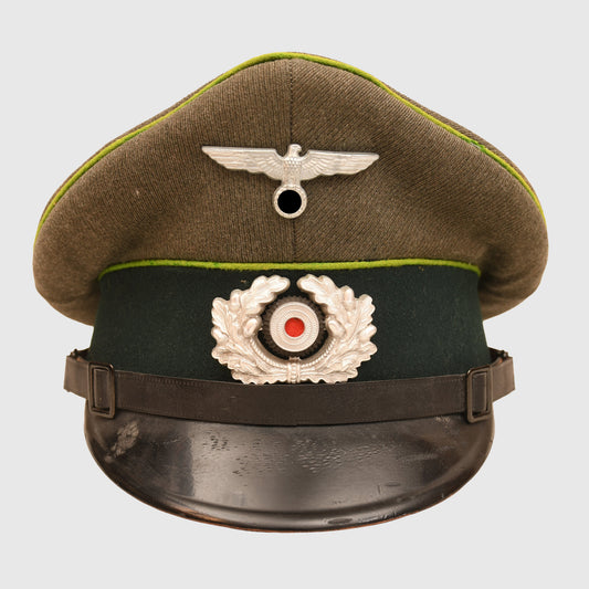 GERMAN WWII ARMY PANZER GRENADIER NCO/ENLISTED MANS VISOR CAP