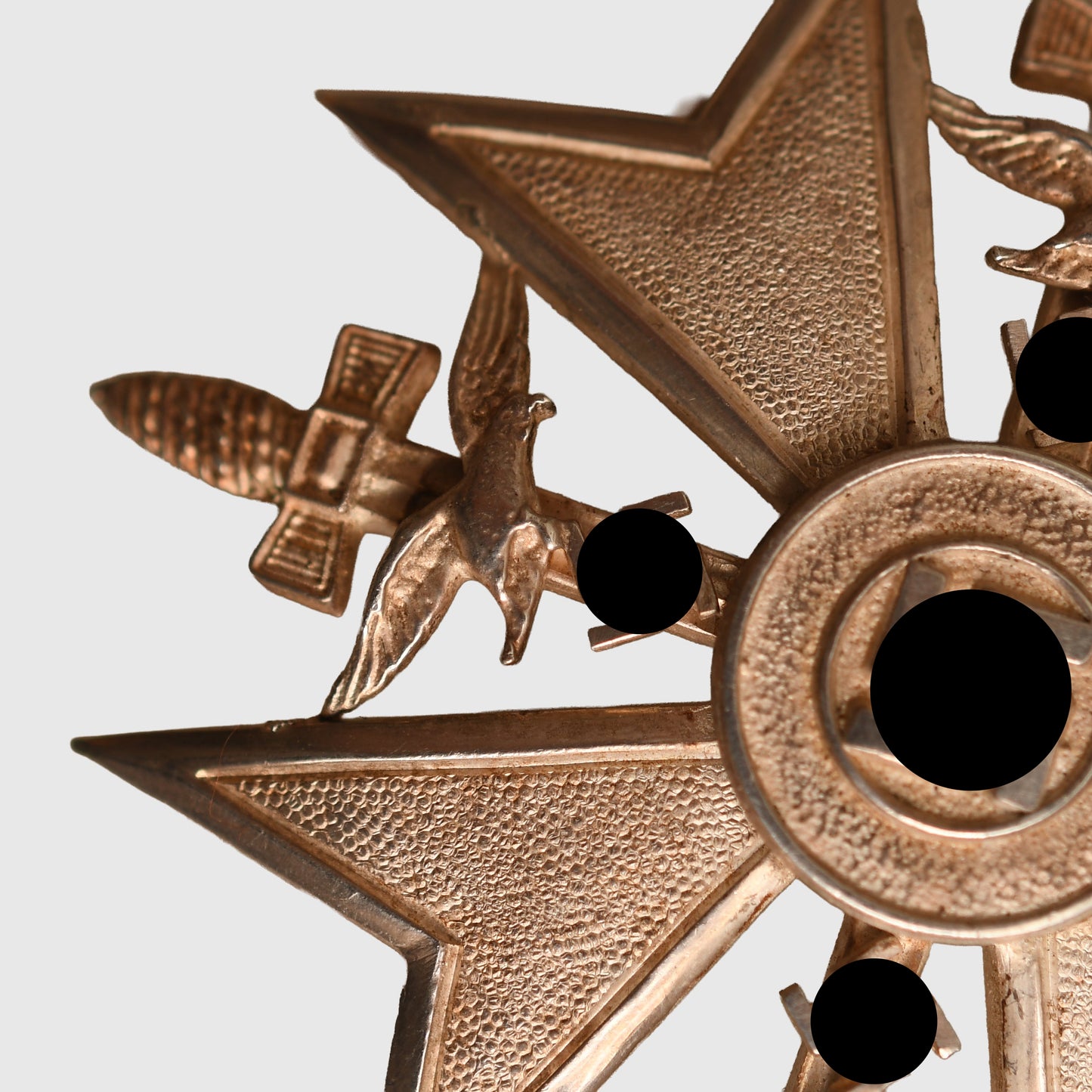 German WWII Spanish Cross in Silver with Swords