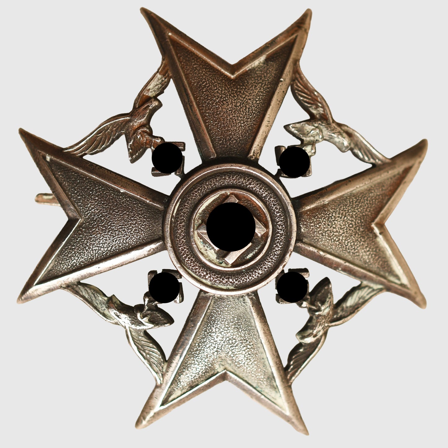 German WWII Spanish Cross in Silver Without Swords