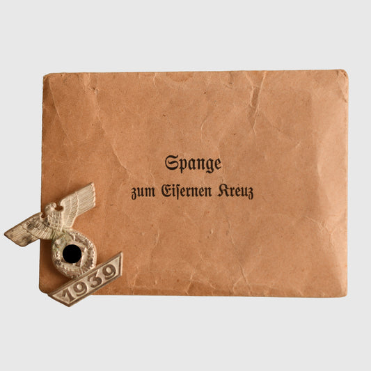 German WWII Iron Cross Second Class 1939 Bar to the 1914 Second Class Award